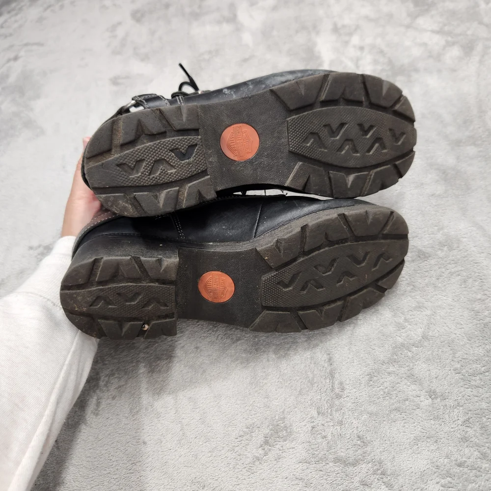 Harley-Davidson® Women's Size 10 Tegan 4-Inch Black Lace-Up Boots. - Picture 10 of 10